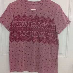 Lucky Brand Pink Short Sleeve Tee